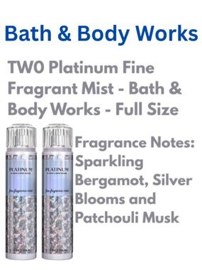 Platinum Fine Fragrance Notes Mist - Sparkling Bergamot, Silver blooms - Two